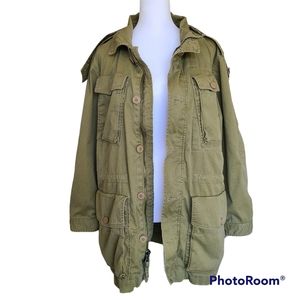 J. Crew Boyfriend Fatigue Military Style Parka Jacket